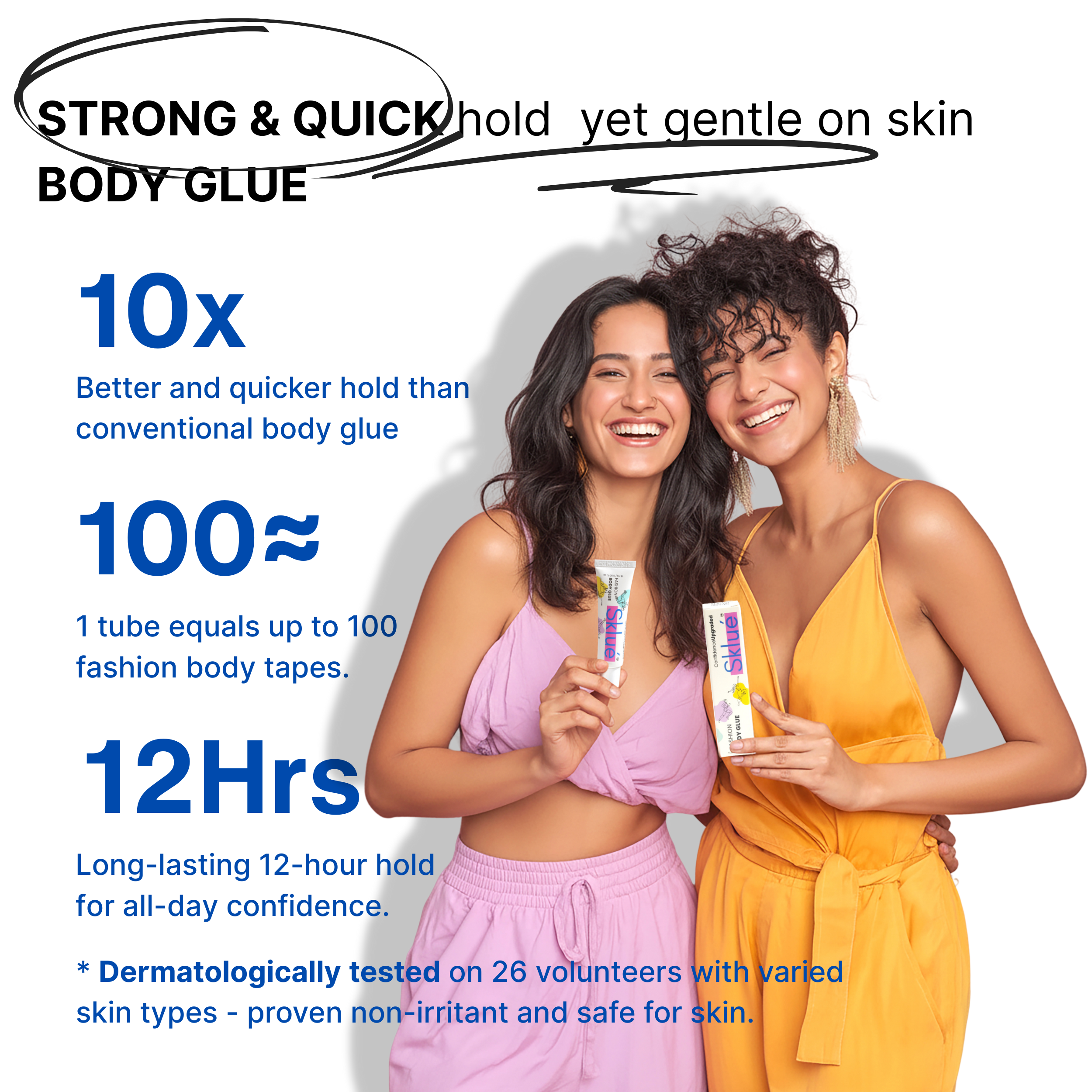 Sklue Body Glue, Clinically Tested For All Skin Type